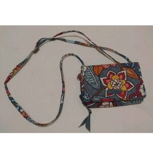 Vera Bradley Little Hipster Tropical Evening Floral Patterned Crossbody Bag